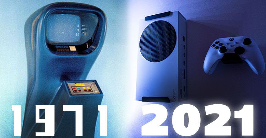 Gaming Technology then and now: 1971 to 2021